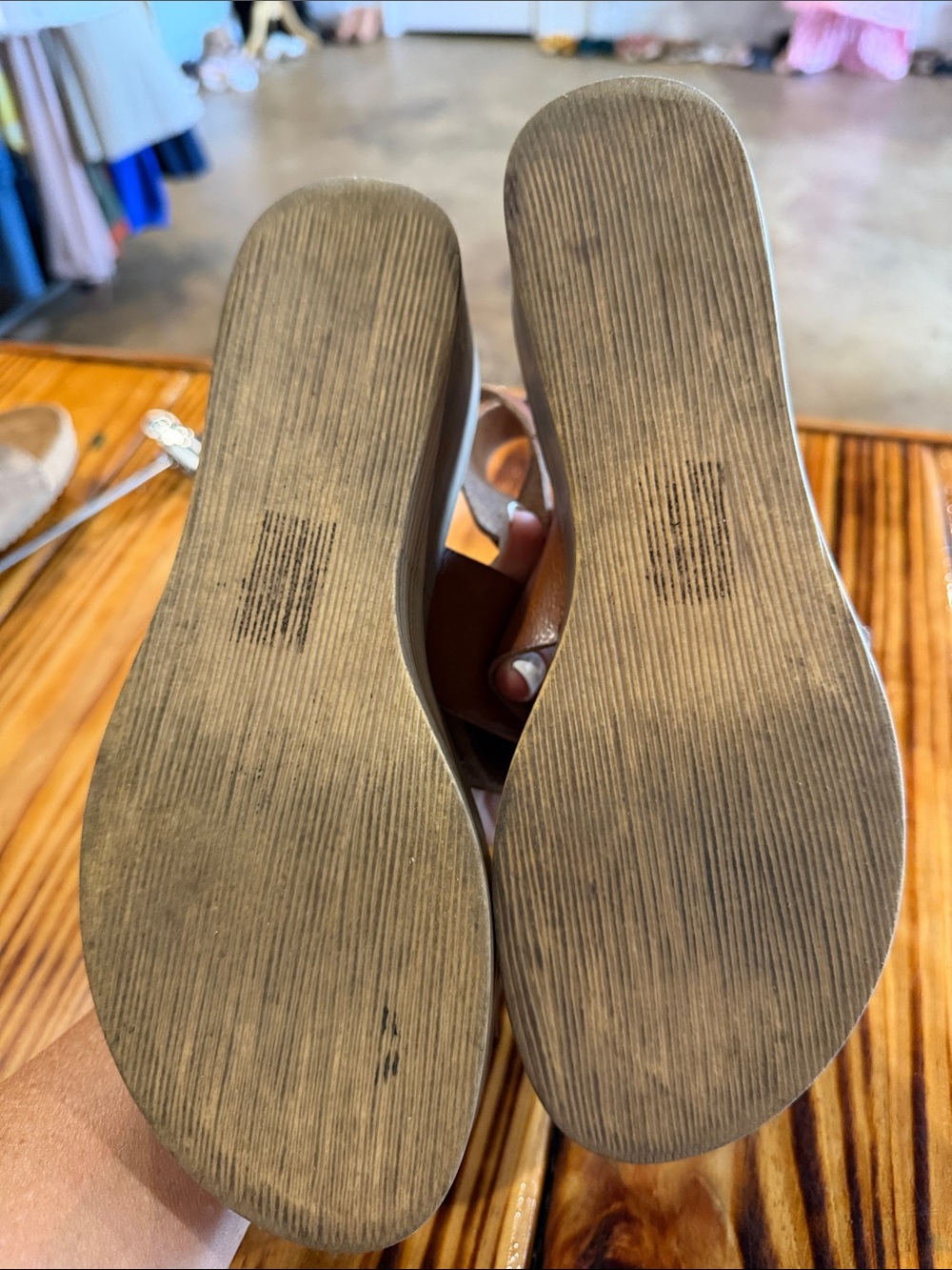 Blowfish Brown Leather Platform Sandals - Picture 4 of 5